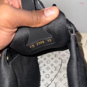 Louis Vuitton Black Monogram Interior Shoes